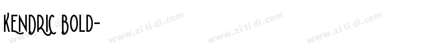 KENDRIC Bold字体转换